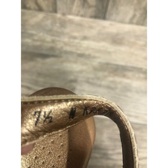 SAS Suntimer Sandal Croc 1in. Heel Open Toe Leather Sandals 7.5N narrow - Picture 9 of 9